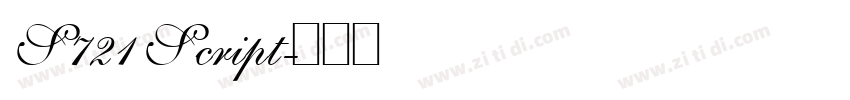 S721 Script字体转换